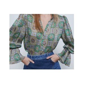 ZARA FLOWY BLOUSE, Size S